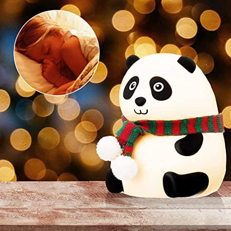 Cute Panda Silicon Night Lamp 7 Colour Changing Light