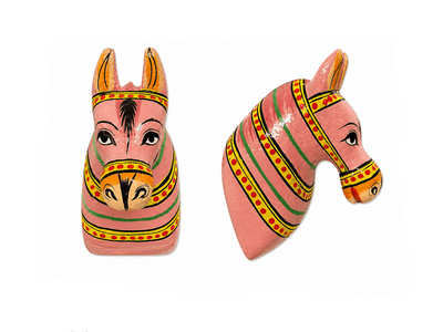 Wooden Horse Fridge Magnet