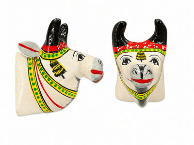 Wooden Bull Fridge Magnet