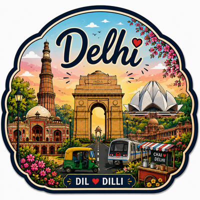 DELHI FRIDGE MAGNET