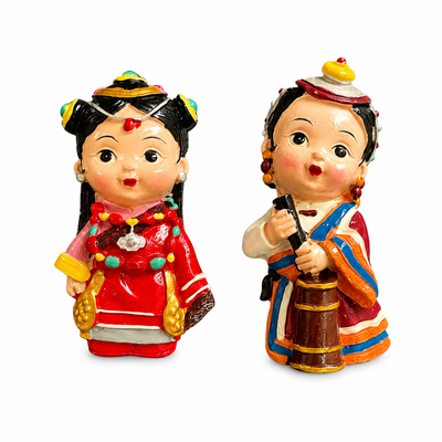 Tibetan Girls Fridge Magnet Combo 2