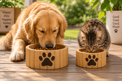 Bamboo Design Pet Bowl (PREPAID ONLY)