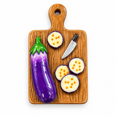 Brinjal Cutting Board Fridge Magnet