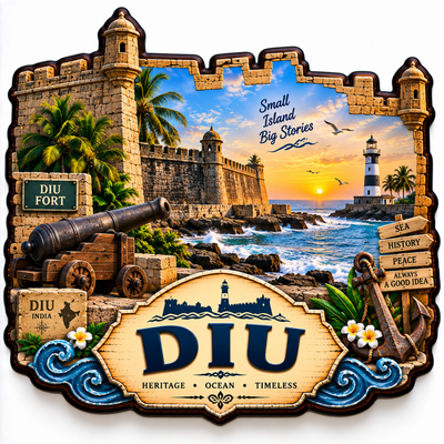 DIU FRIDGE MAGNET