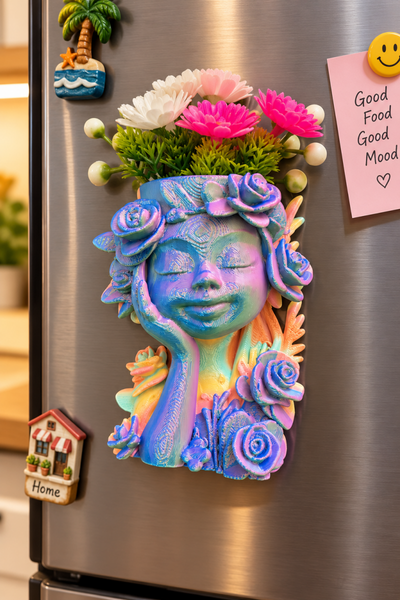 Floral Girl Fridge Magnet 🌸(RANDOM COLOR)
