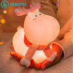 Reindeer Color Changing Rechargable Silicone Night Lamp