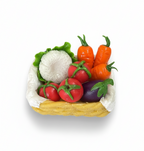 VEGGI BASKET FRIDGE MAGNET