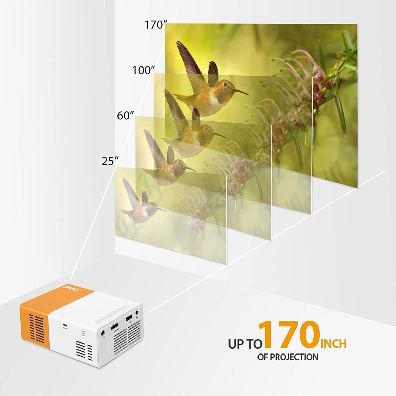Mini Projector, Portable Projector, LED Projector