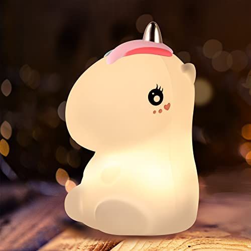 Unicorn Touch Rechargeable Colour Changing Silicone Lamp (Pink)