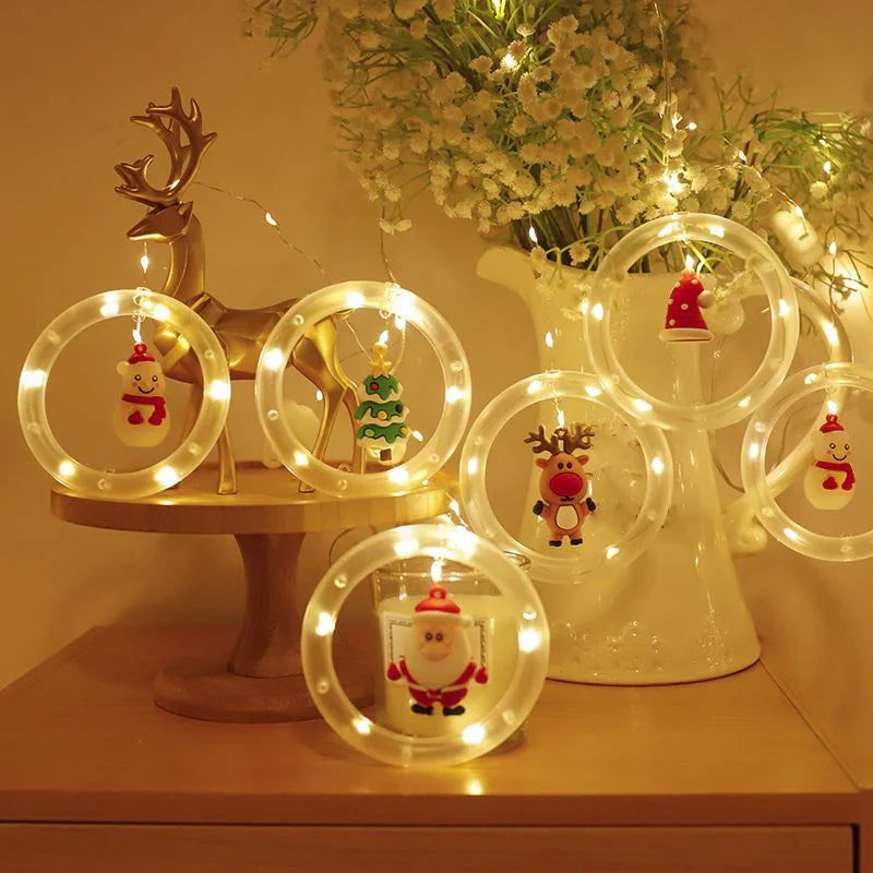 Christmas Ring Decorative Light ( 10 rings lights with toys)