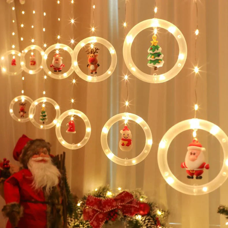 Christmas Ring Decorative Light ( 10 rings lights with toys)