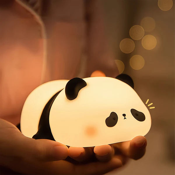 Silicone sleeping panda Lamp