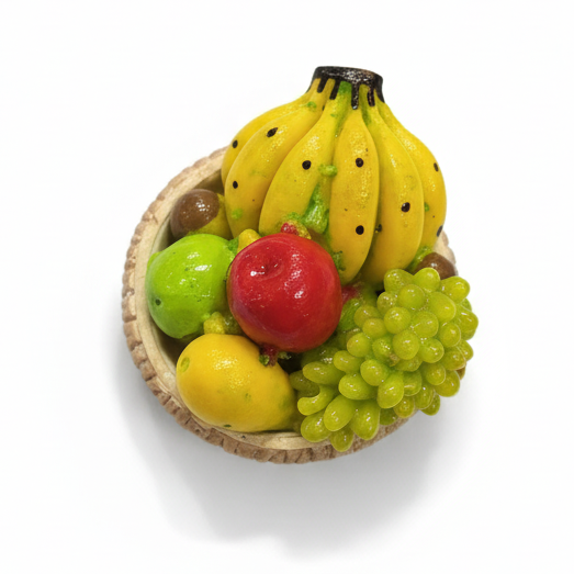 MINI FRUIT BASKET  FRIDGE MAGNET