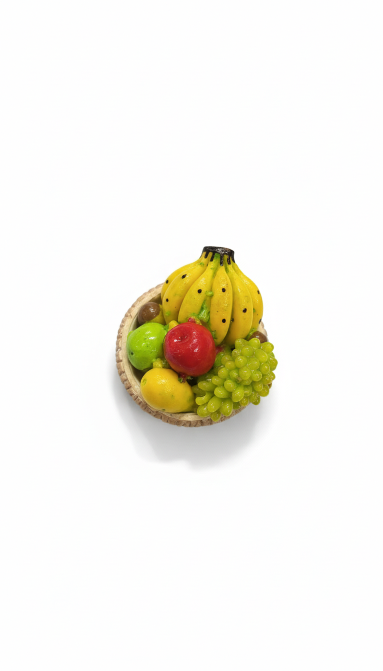 FRUIT BASKET  FRIDGE MAGNET
