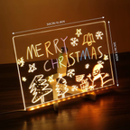 3D Acrylic Writing Board with Pen & Lig