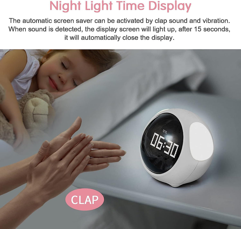 Emoji Alarm Clock Night Light Lamp
