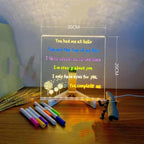 3D Acrylic Writing Board with Pen & Lig