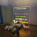 3D Acrylic Writing Board with Pen & Lig