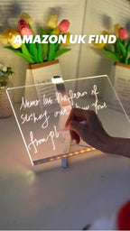 3D Acrylic Writing Board with Pen & Lig