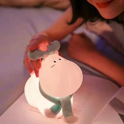 Reindeer Color Changing Rechargable Silicone Night Lamp