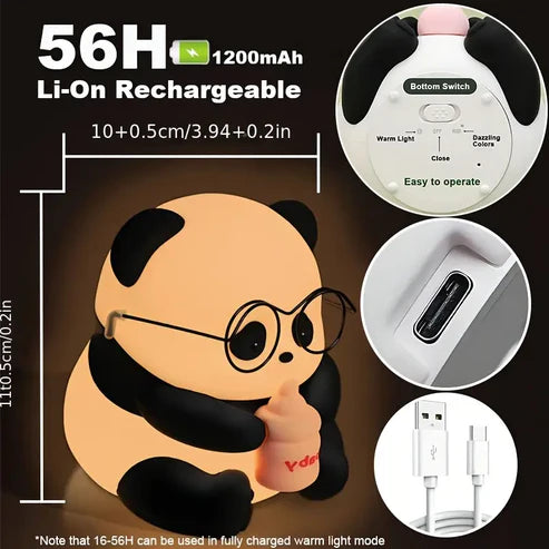Silicone Baby Panda Lamp