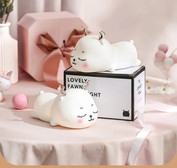 Silicone Sleeping Deer Lamp