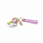 WHITE UNICORN KEY CHAIN