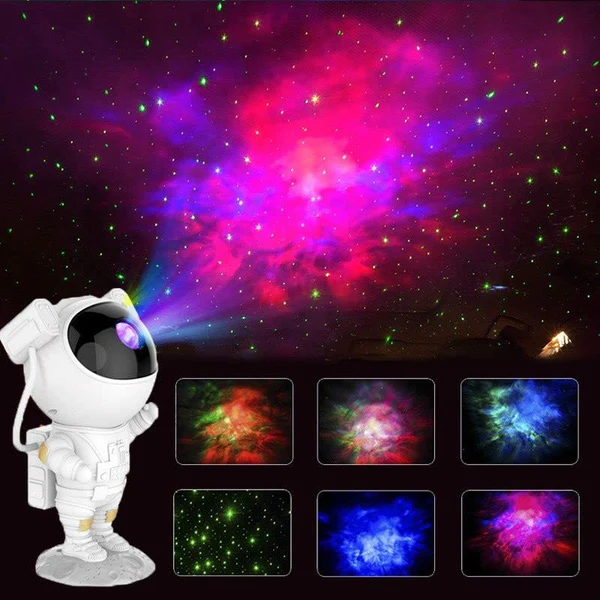 Starry  Astronaut Star Projector Galaxy Night Light