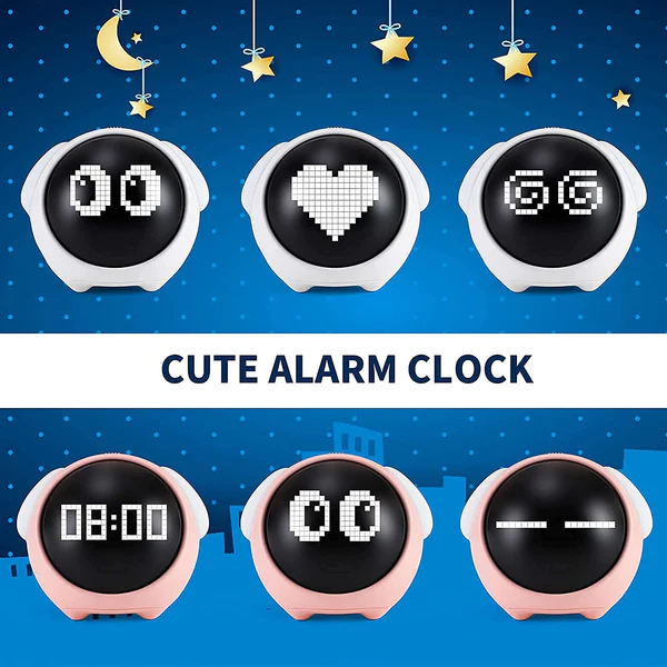 Emoji Alarm Clock Night Light Lamp