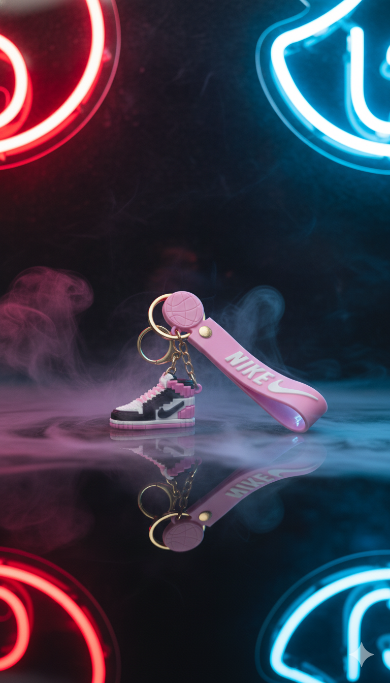 PINK SNEAKERS KEYCHAIN