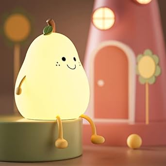 Cute Silicone Pear LED Night Lamp