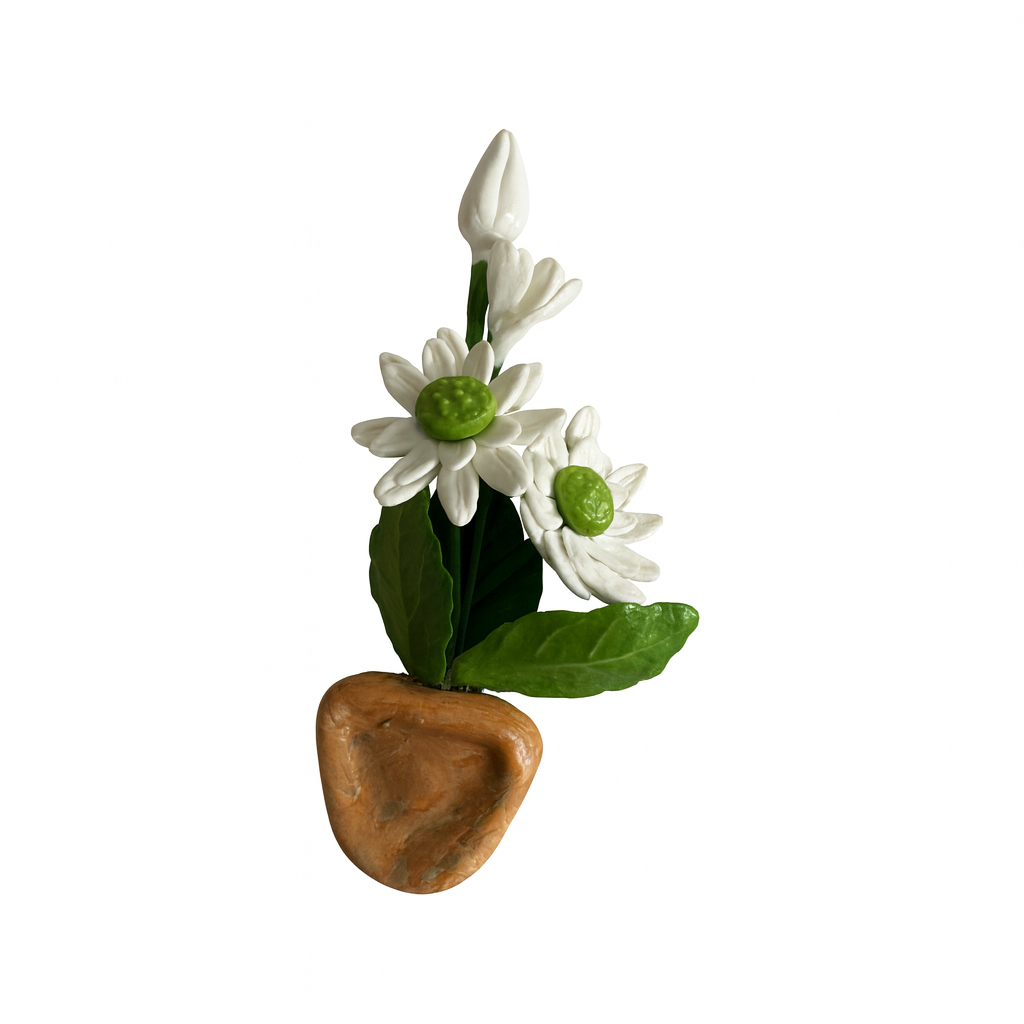 WHITE LILY FRIDGE MAGNET