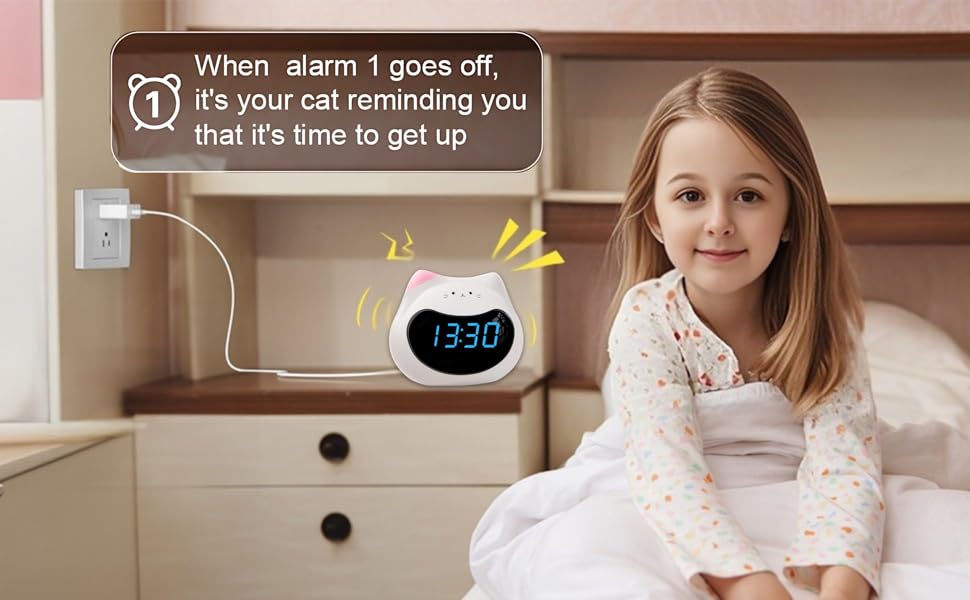 Cat Digital Alarm Clock