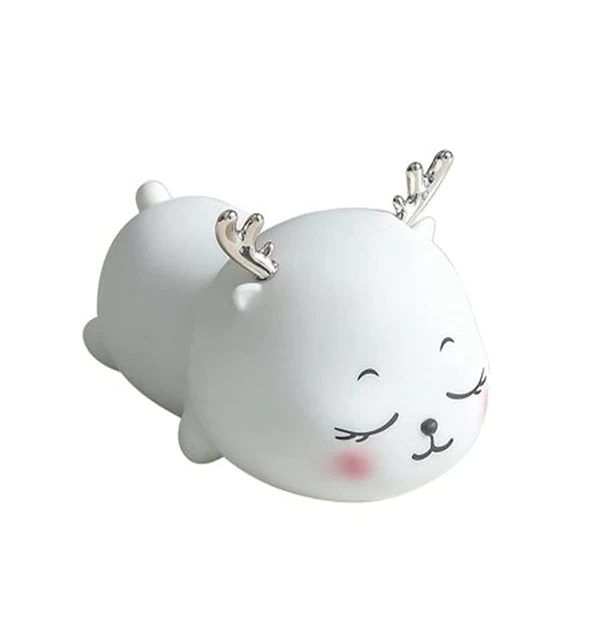 Silicone Sleeping Deer Lamp