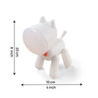 Puppy LED Desk Night Light Lamp with 360° Rotation  (White)
