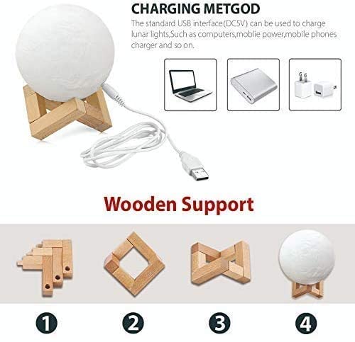 COLOUR CHANGING MOON LAMP