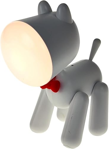 Puppy LED Desk Night Light Lamp with 360° Rotation  (White)