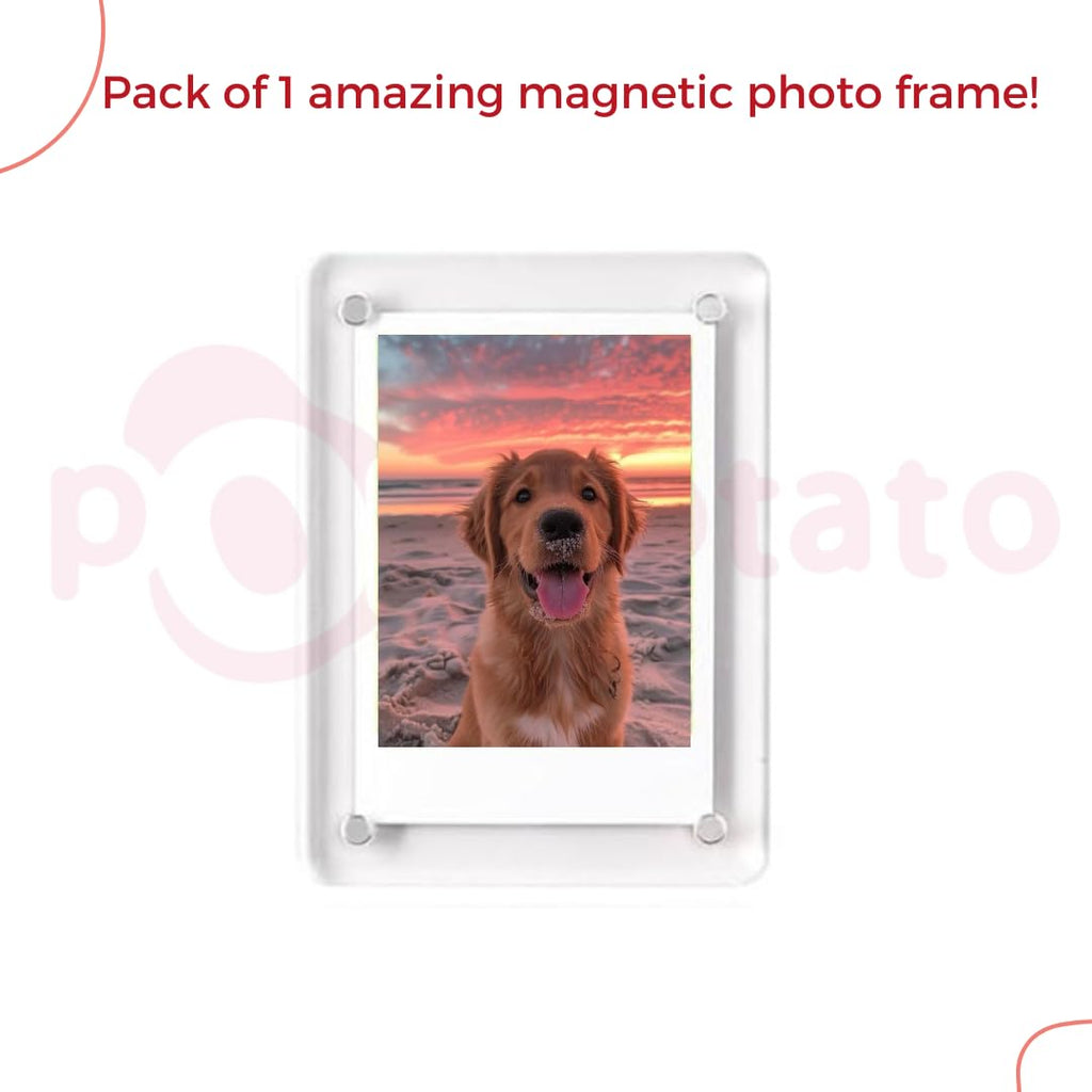 Acrylic Photo Frame Fridge Magnet Customized (2 sided /2 photos)