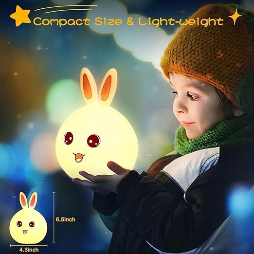 Silicone Cute Rabbit lamp