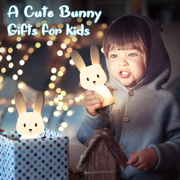 Cute Silicone Bunny Night Light