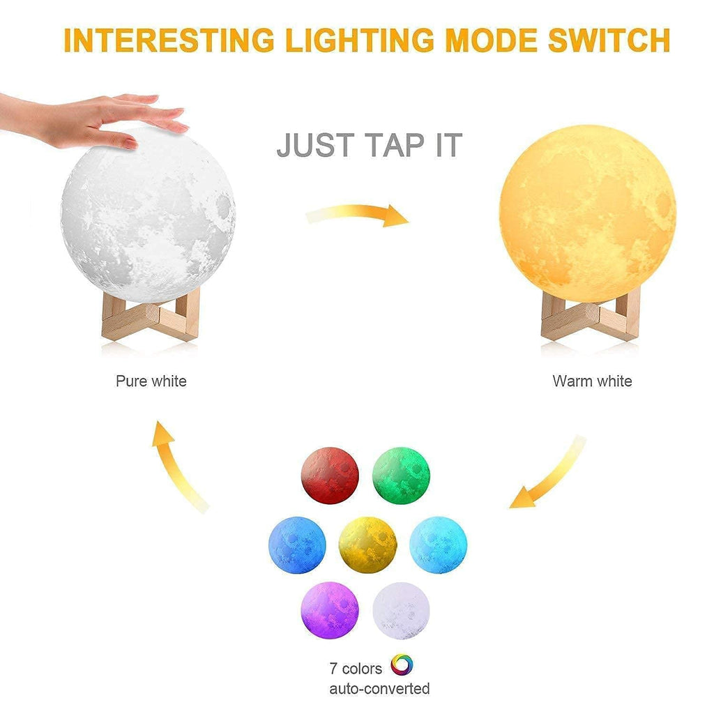COLOUR CHANGING MOON LAMP