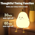 Cute Silicone Pear LED Night Lamp