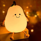 Cute Silicone Pear LED Night Lamp