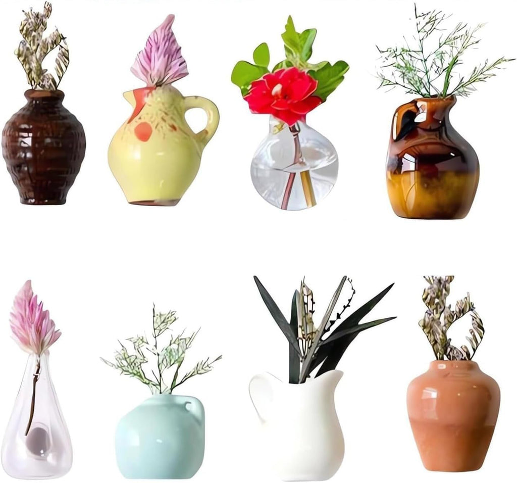 Flower Vase Fridge Magnet (Pack of 8)