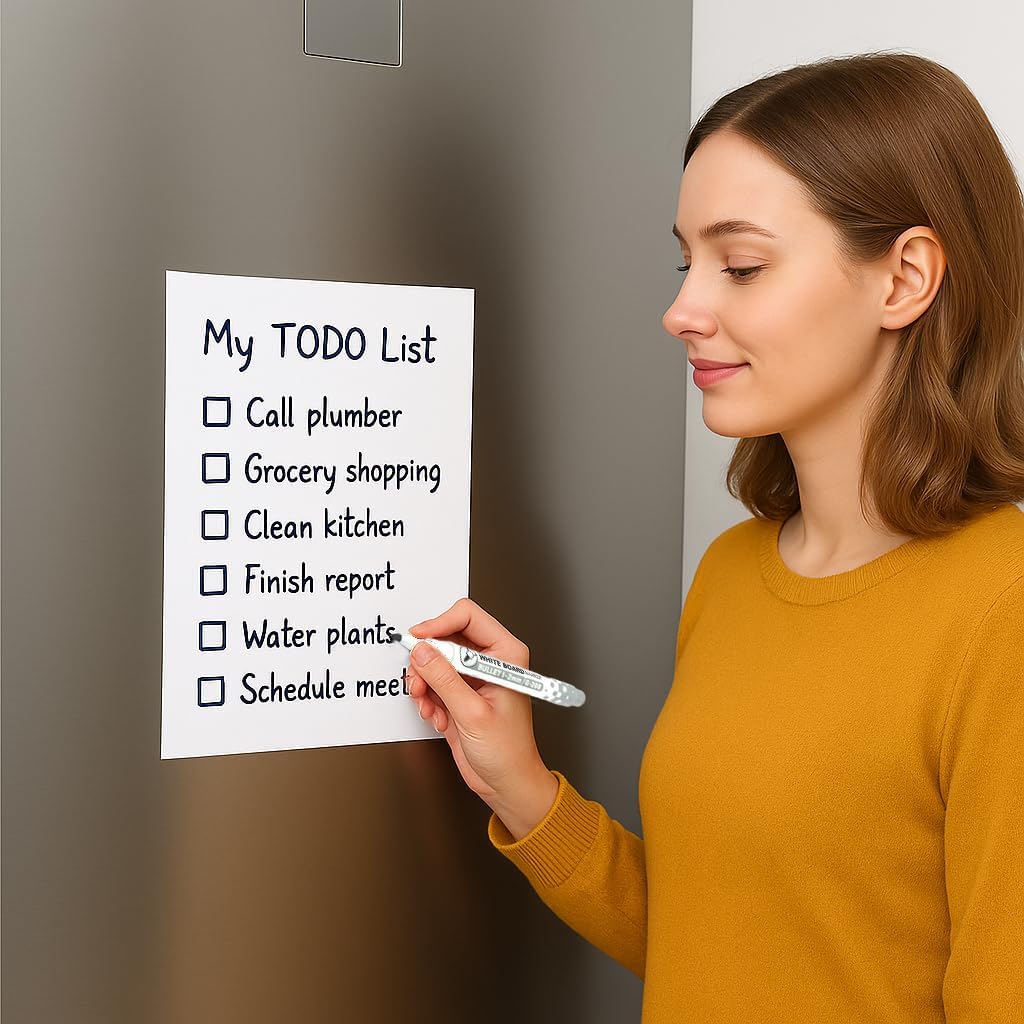 STUFF TO DO PLANNER FRIDGE MAGNET  ( 1 MAGNETIC MARKER WITH ERAZER FREE)