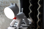 Puppy LED Desk Night Light Lamp with 360° Rotation  (White)