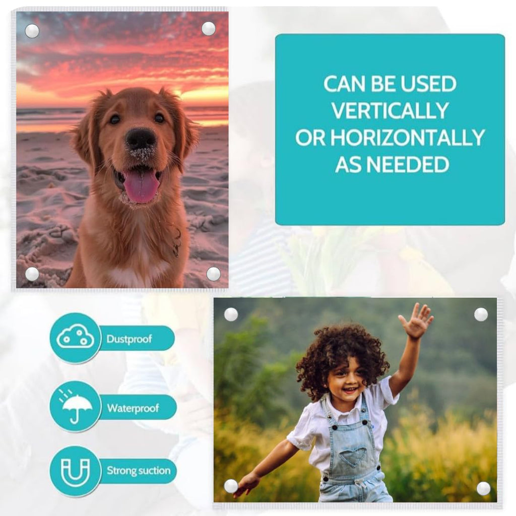 Acrylic Photo Frame Fridge Magnet Customized (2 sided /2 photos)