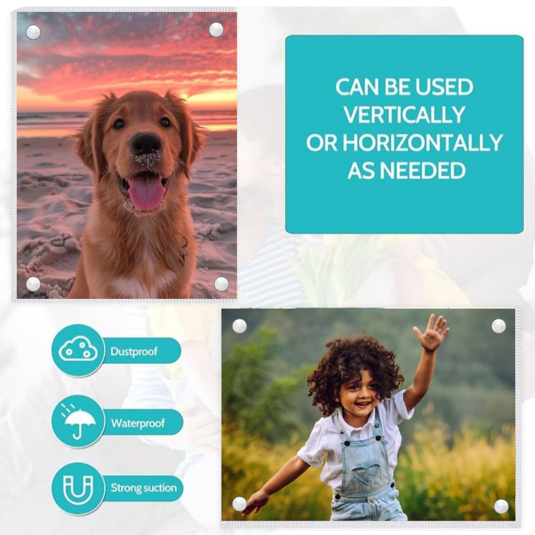 Acrylic Photo Frame Fridge Magnet Customized (2 sided /2 photos)