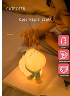 Reindeer Color Changing Rechargable Silicone Night Lamp