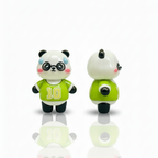 GREEN  PANDA FRIDGE MAGNET
